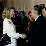 Karna with Gorbachev